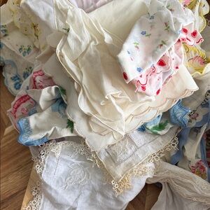 Lot of 21 Vintage Ladies Handkerchiefs
